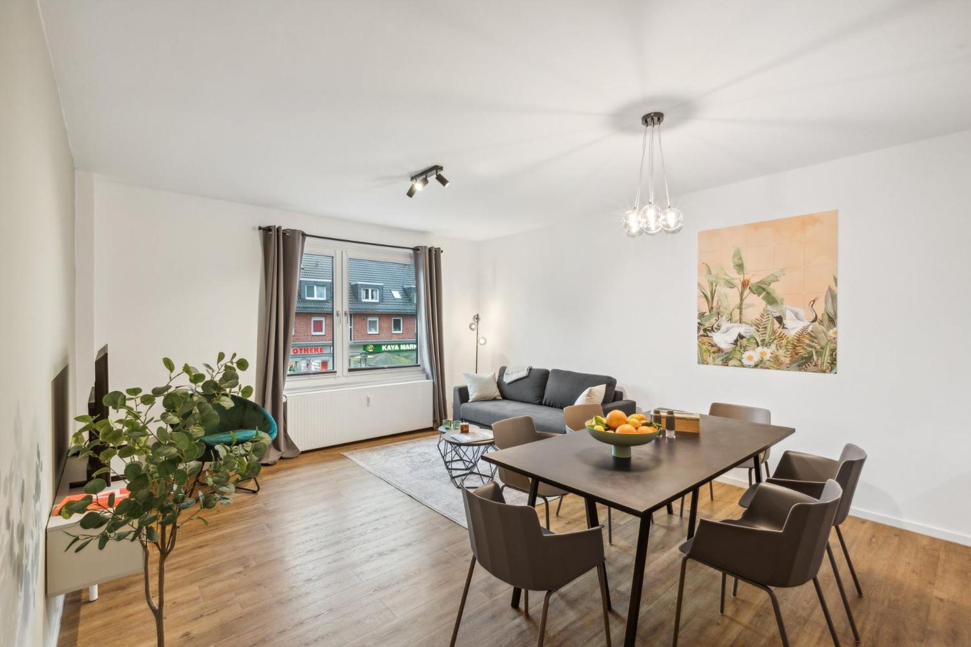 Business Apartment Kranich: 3 Zimmer, Top Infrastrukturlage Hh Langenhorn, Naehe Airport Hamburgo Exterior foto