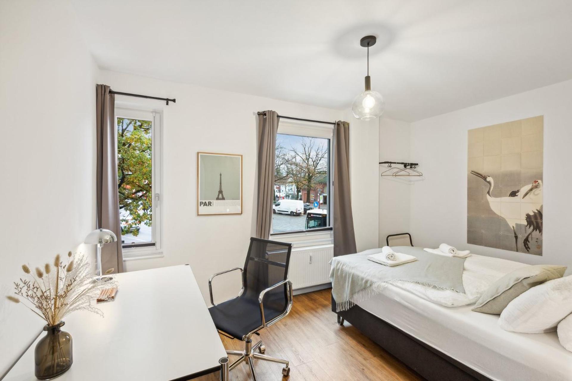 Business Apartment Kranich: 3 Zimmer, Top Infrastrukturlage Hh Langenhorn, Naehe Airport Hamburgo Exterior foto