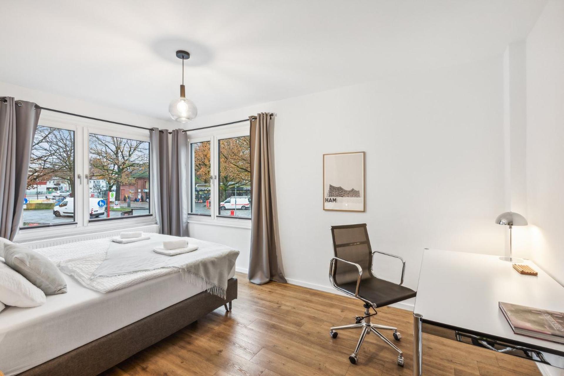 Business Apartment Kranich: 3 Zimmer, Top Infrastrukturlage Hh Langenhorn, Naehe Airport Hamburgo Exterior foto